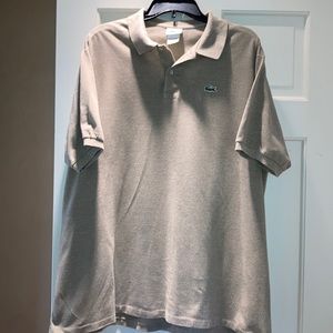 Men’s Lacoste polo shirt.